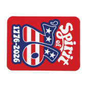 Geist von 76 - Groovy USA 250 - 1776-2026 Magnet (Horizontal)