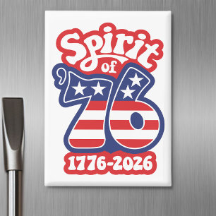 Geist von 76 - Groovy USA 250 - 1776-2026 Magnet