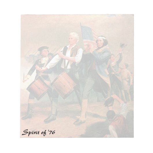 Geist von '76 notizblock (Vorderseite)