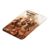 Geist von '76. Patriotische Kunst Magnet (Linke Seite)