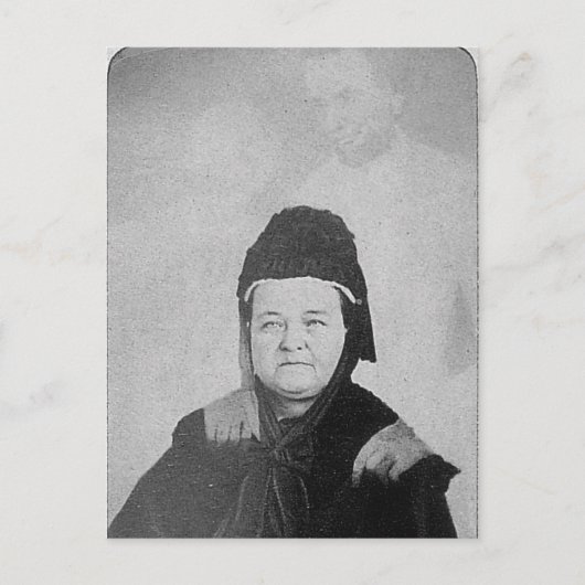 Geist von Abraham Lincoln mit Mary Lincoln 1869 Postkarte (Vorderseite)