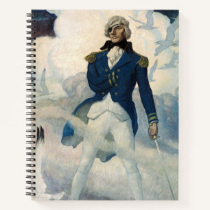 Geist von Admiral Nelson von Newell Convers Wyeth Notizblock