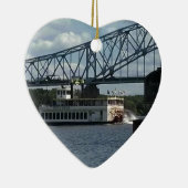 Geist von Dubuque Steamboat Keramik Ornament (Rechts)