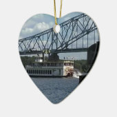 Geist von Dubuque Steamboat Keramik Ornament (Links)