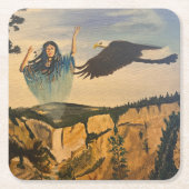 Geist, von Gary Poling Rechteckiger Pappuntersetzer (Vorderseite)