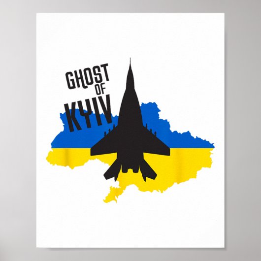 Geist von Kiew - Mig 29 Kampfjetpilot As der Ukrai Poster (Vorne)
