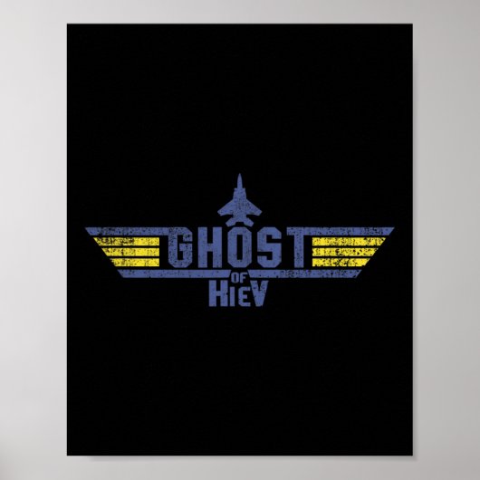 Geist von Kiew Ukrainischer Pilot Ace Putin Ich st Poster (Vorne)
