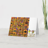 Geist von Kwanzaa Feiertagskarte (Rückseite)