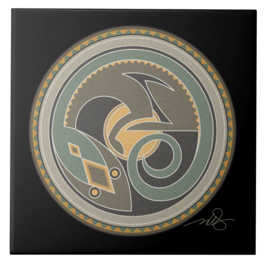 Geist von Lizard Fliese (Vorderseite)