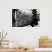 Geist von St. Louis B&W Poster (Küche)
