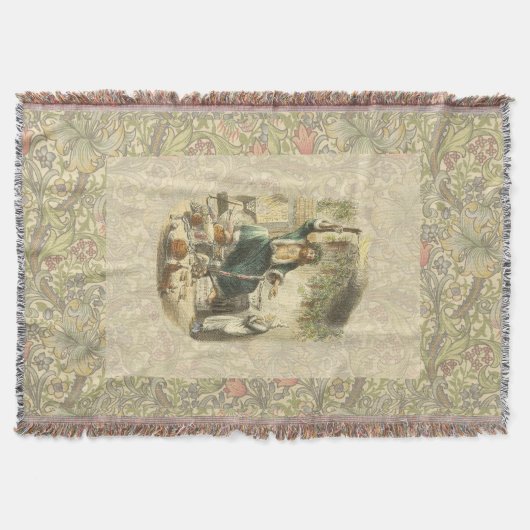 Geist von Weihnachten Gegenwart Scrooge Decke (Vorderseite)