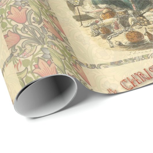 Geist von Weihnachten Gegenwart Scrooge Geschenkpapier (Rolleneckpunkt)