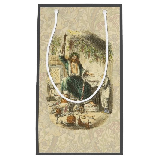 Geist von Weihnachten Gegenwart Scrooge Kleine Geschenktüte (Vorderseite)