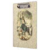 Geist von Weihnachten Gegenwart Scrooge Klemmbrett (Links)