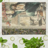 Geist von Weihnachten Gegenwart Scrooge Küchentuch (Gefaltet)