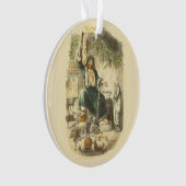 Geist von Weihnachten Gegenwart Scrooge Ornament (Vorderseite)