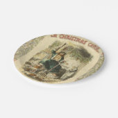 Geist von Weihnachten Gegenwart Scrooge Pappteller (Schrägansicht)