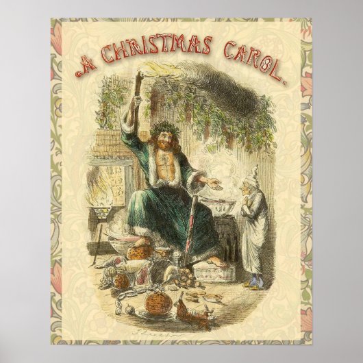 Geist von Weihnachten Gegenwart Scrooge Poster (Vorne)