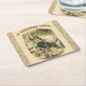 Geist von Weihnachten Gegenwart Scrooge Rechteckiger Pappuntersetzer (angewinkelt)