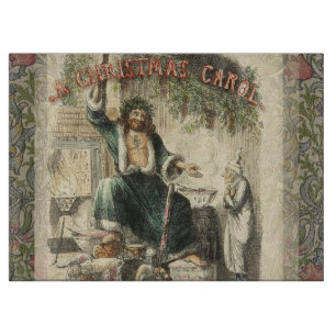 Geist von Weihnachten Gegenwart Scrooge Schneidebrett