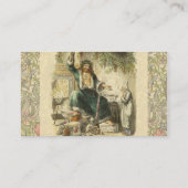 Geist von Weihnachten Gegenwart Scrooge Visitenkarte (Rückseite)