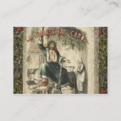 Geist von Weihnachten Gegenwart Scrooge Visitenkarte (Rückseite)