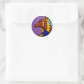 Geist von Wolf 3 von Piliero Runder Aufkleber (Tasche)
