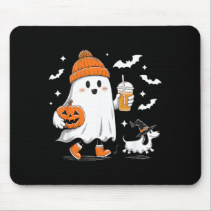 Geist wandernd Dackel Grusel Saison Halloween Mousepad
