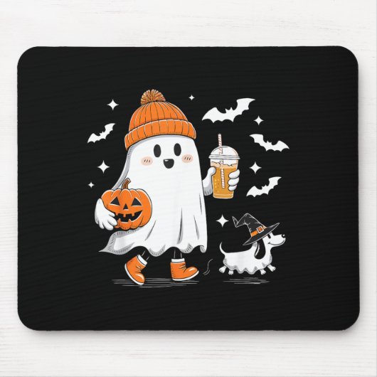 Geist wandernd Dackel Grusel Saison Halloween Mousepad (Vorne)