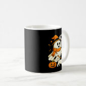 Geist wandernd Dackel Gruselzeit Halloween Kaffeetasse (VorderseiteRechts)