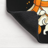 Geist wandernd Dackel Gruselzeit Halloween Mousepad (Ecke)
