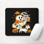 Geist wandernd Dackel Gruselzeit Halloween Mousepad (Mit Mouse)