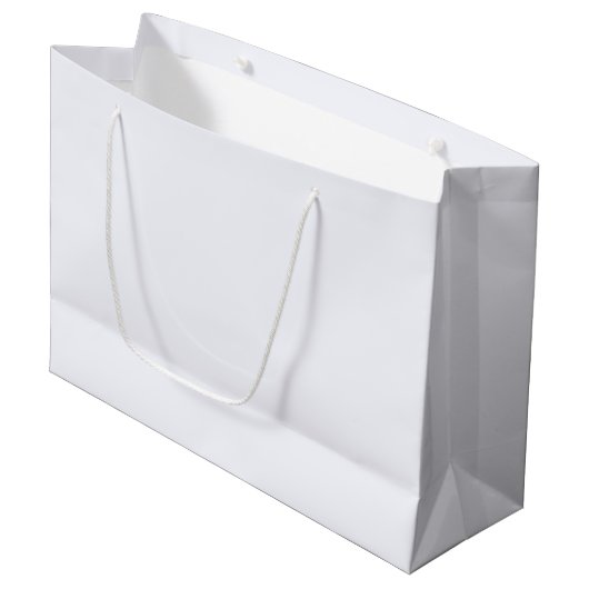 Geist Weiß Große Geschenktüte (Vorderseite Schrägansicht)