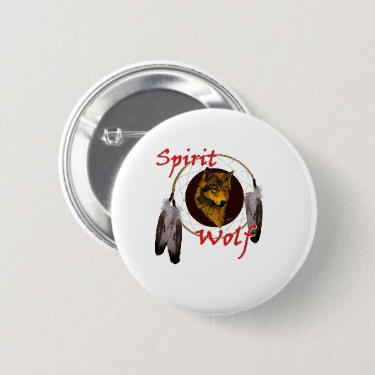Geist-Wolf Button (Vorne & Hinten)