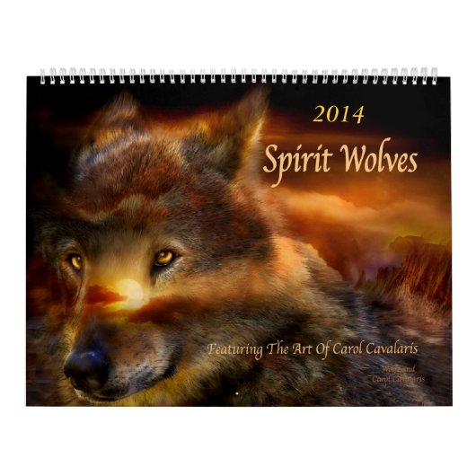 Geist-Wolf-Kunst-Kalender 2014 Kalender (Titelbild)