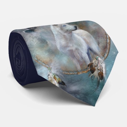 Geist-Wolf-Kunst-Krawatte Krawatte (Gerollt)