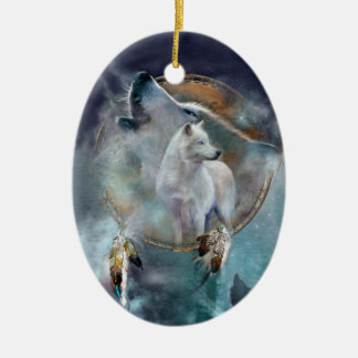 Geist-Wolf-Kunst-Verzierung Keramik Ornament
