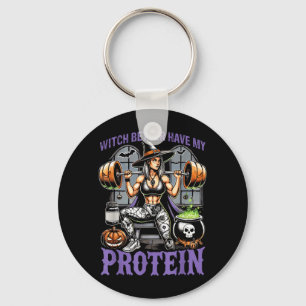 Geist Workout Hexe Besser Habe Protein Halloween Schlüsselanhänger