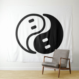 Geist Yin Yang Wandteppich