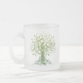 Geist-Yoga-Geschenk Mattglastasse (Links)
