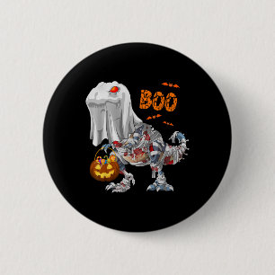 Geist Zombie Mumie Dinosaurier Lustiger Boo Hallow Button