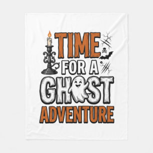 Geister-Abenteuer-Halloween-Vintage-Typografie-Des Fleecedecke