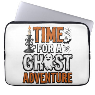 Geister-Abenteuer-Halloween-Vintage-Typografie-Des Laptopschutzhülle