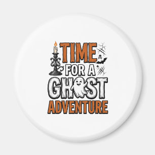 Geister-Abenteuer-Halloween-Vintage-Typografie-Des Magnet