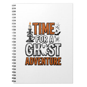 Geister-Abenteuer-Halloween-Vintage-Typografie-Des Notizblock