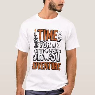 Geister-Abenteuer-Halloween-Vintage-Typografie T-Shirt