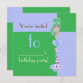 Geister auf einer Flasche Einladung (Vorne/Hinten)