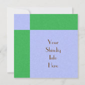 Geister auf einer Flasche Einladung (Rückseite)