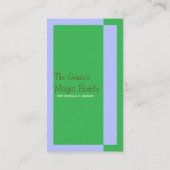 Geister auf einer Flasche Visitenkarte (Rückseite)