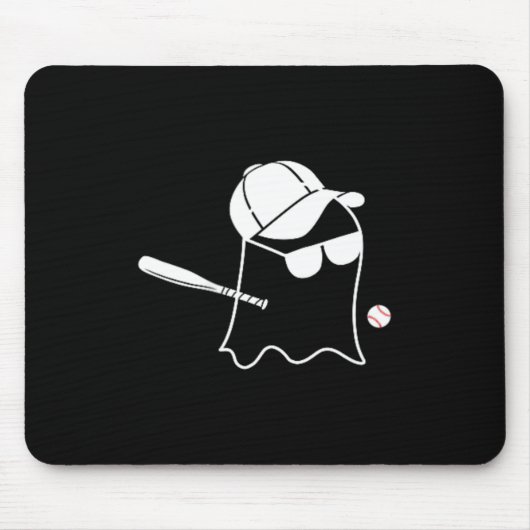 Geister Baseball Halloween Kostüm Lustiger Basebal Mousepad (Vorne)